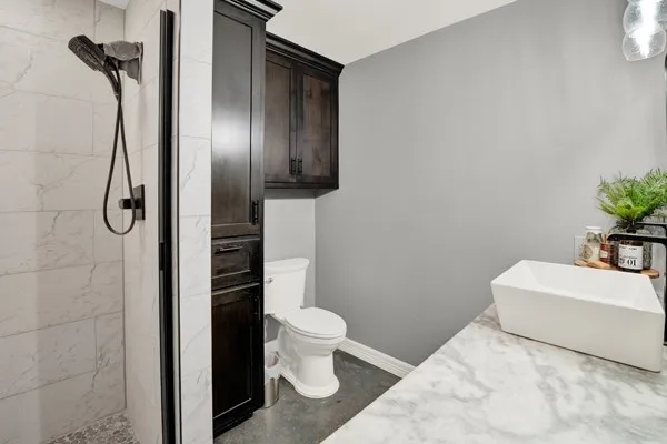 a view of city and mountain