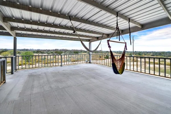 a view of a lake from a forest