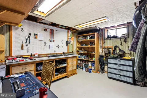 a view of storage and utility room