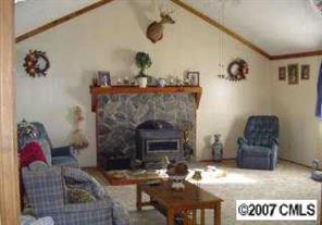 2204 George Brown Road Crouse, NC 28033 - Photo 4 of 8 a living room with furniture and a fireplace