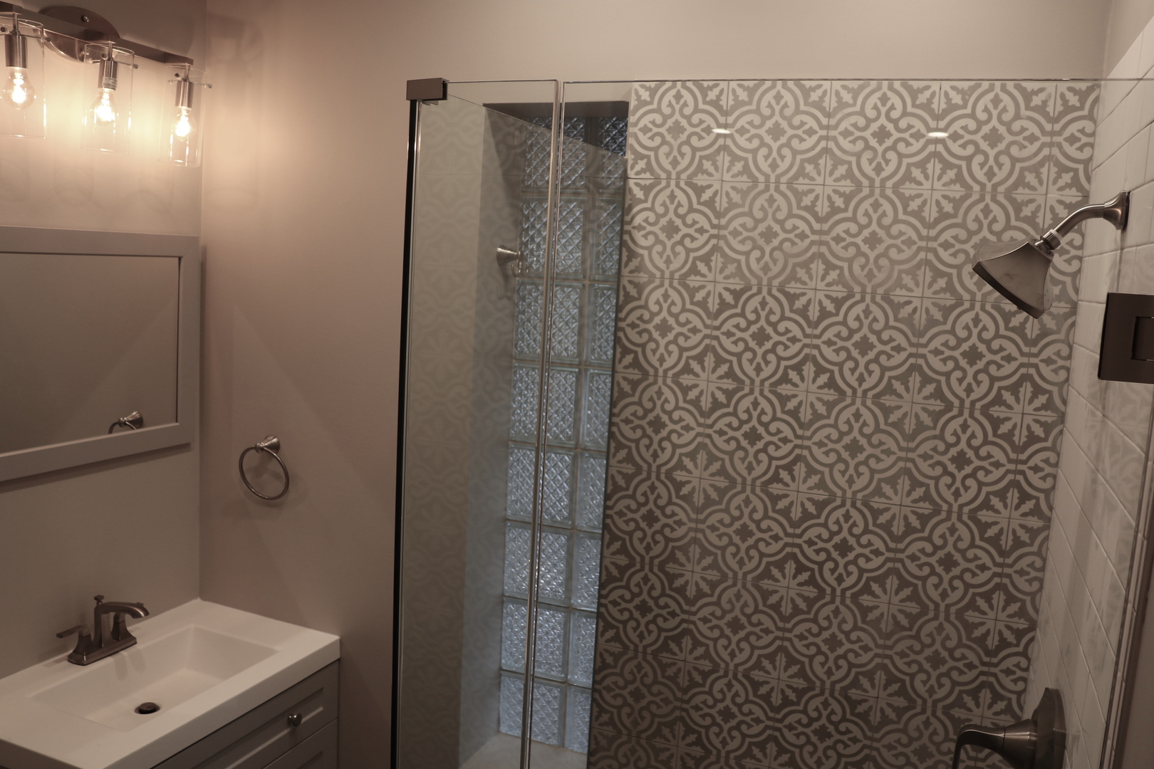 1307 West Fillmore Street Chicago, IL 60607 - Photo 15 of 42 a bathroom with a shower and a sink