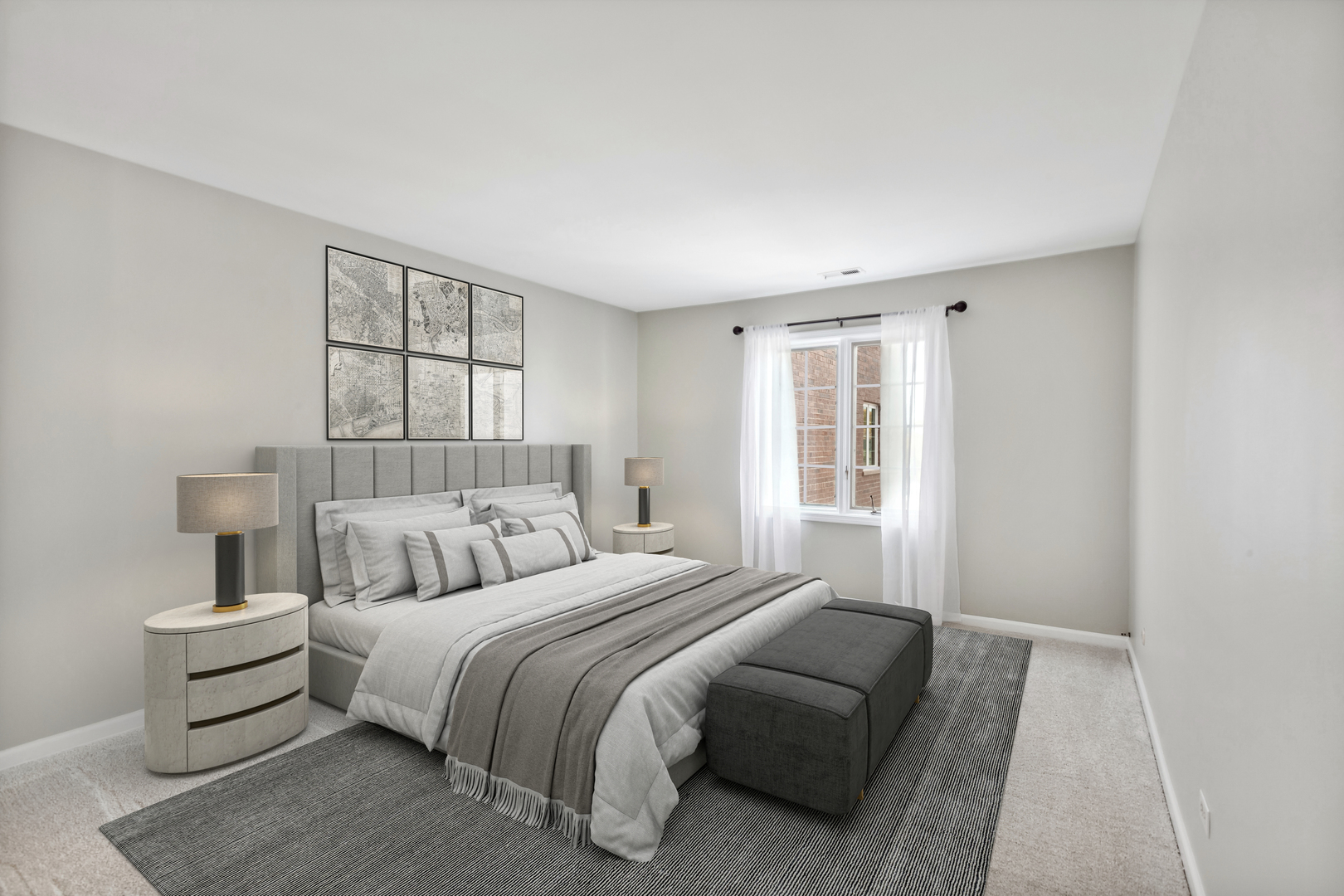 515 North Main Street, Unit 4AS Glen Ellyn, IL 60137 - Photo 13 of 23 a bedroom with a bed and a window