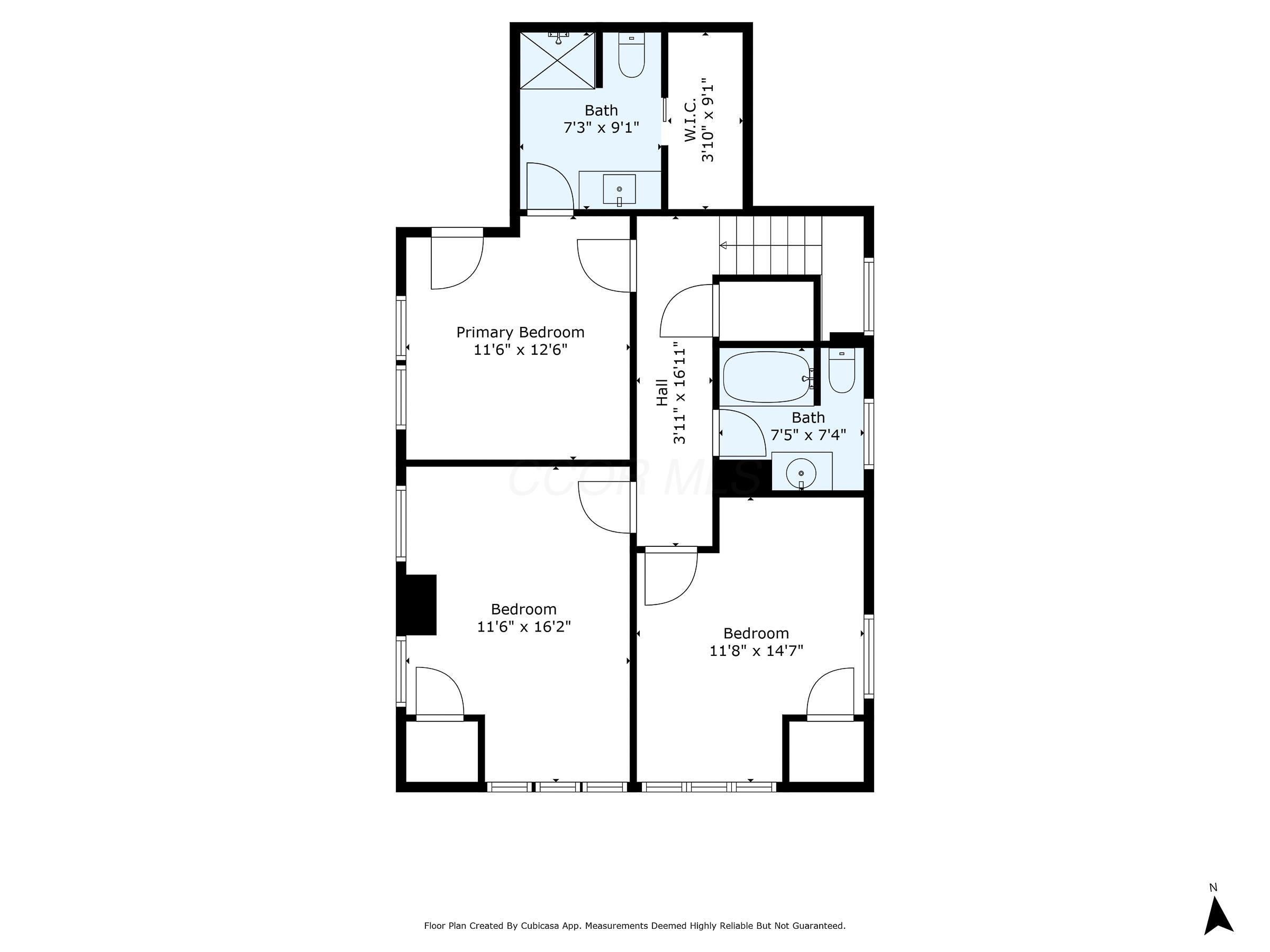 24 Brighton Road Columbus, OH 43202 - Photo 43 of 44 Floor plan - 2nd level
