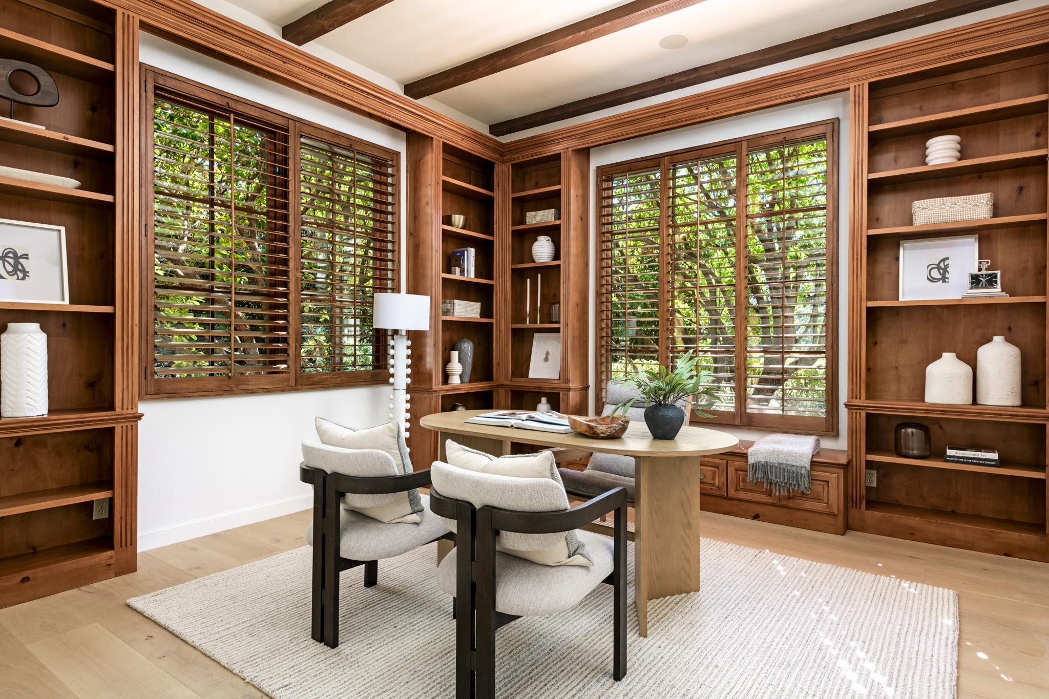 2030 Creekside Road Santa Barbara, CA 93108 - Photo 16 of 41 a dining room with furniture and a window