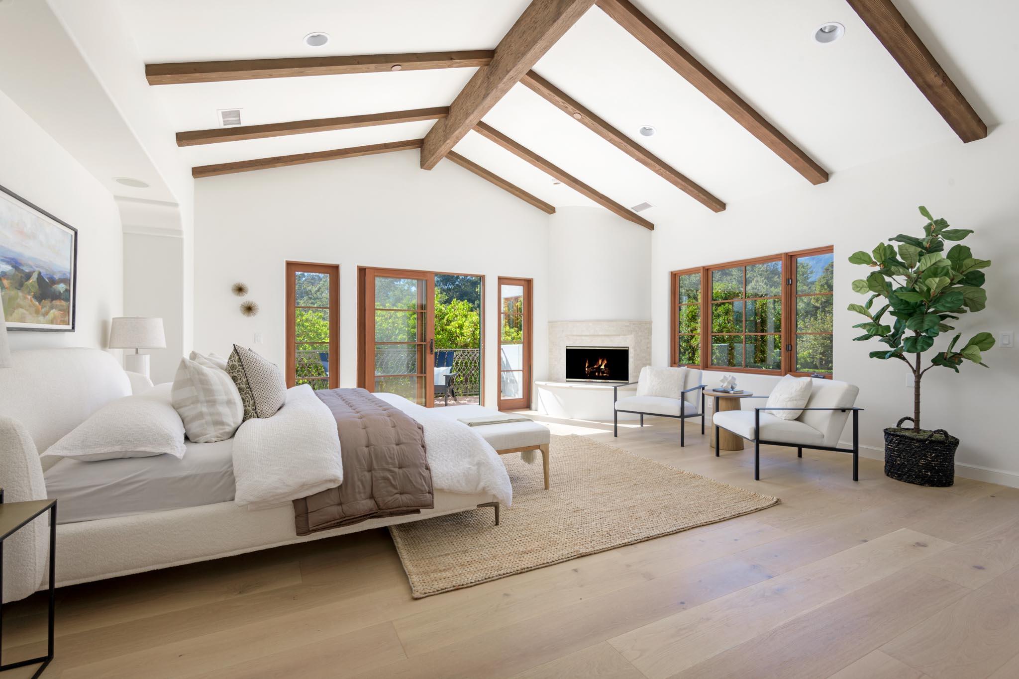 2030 Creekside Road Santa Barbara, CA 93108 - Photo 17 of 41 a bedroom with a bed and a window