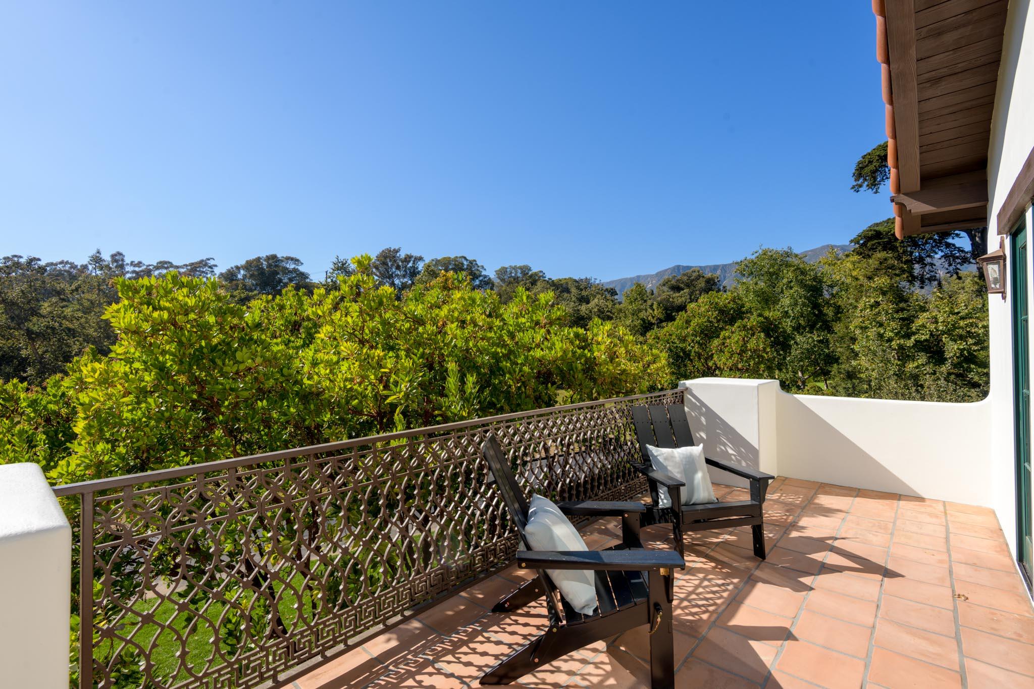 2030 Creekside Road Santa Barbara, CA 93108 - Photo 26 of 41 a view of a chairs and table on the terrace