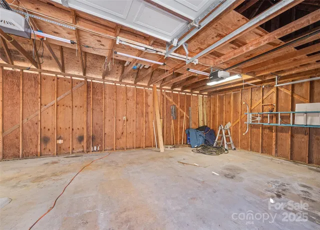 a balcony with trees in front of it