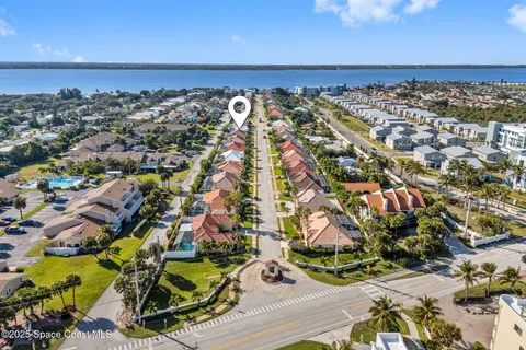 an aerial view of a city