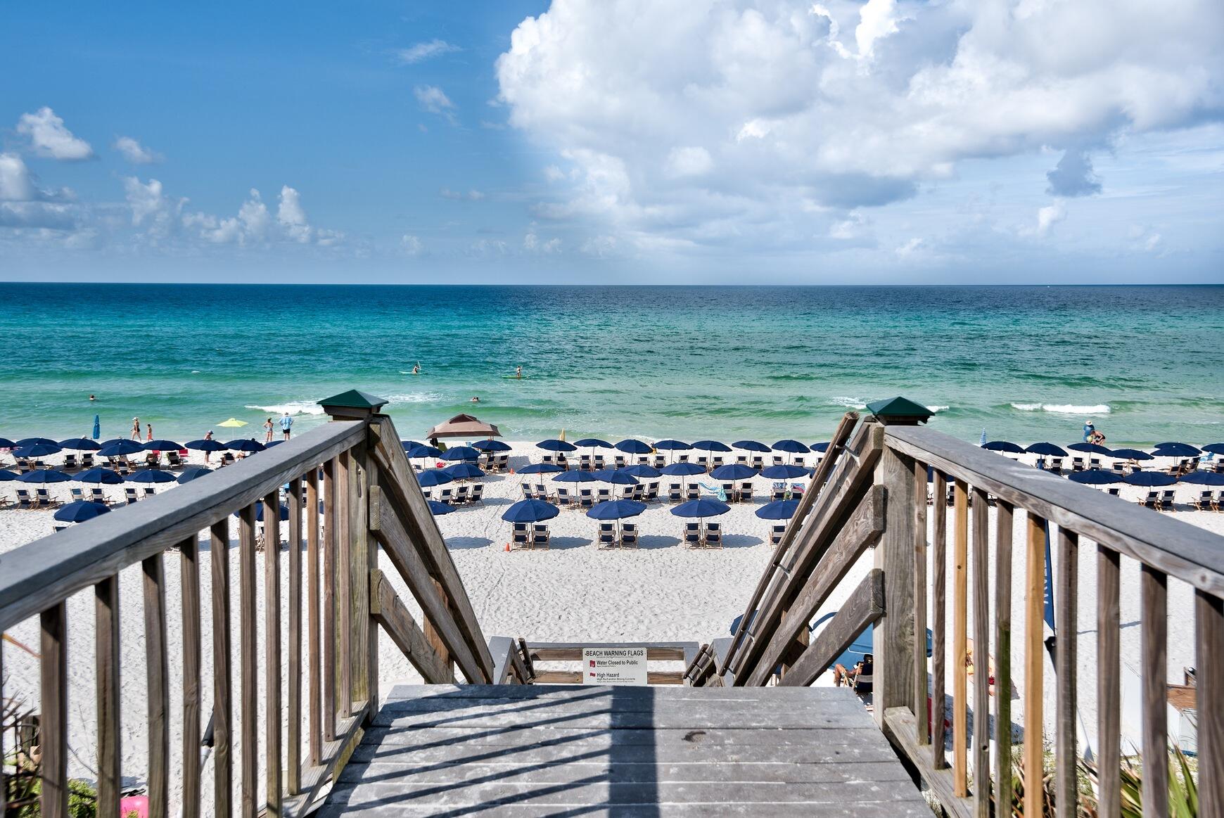 44 East Trigger Trail Seacrest, FL 32461 - Photo 10 of 20 a view of a balcony with an ocean