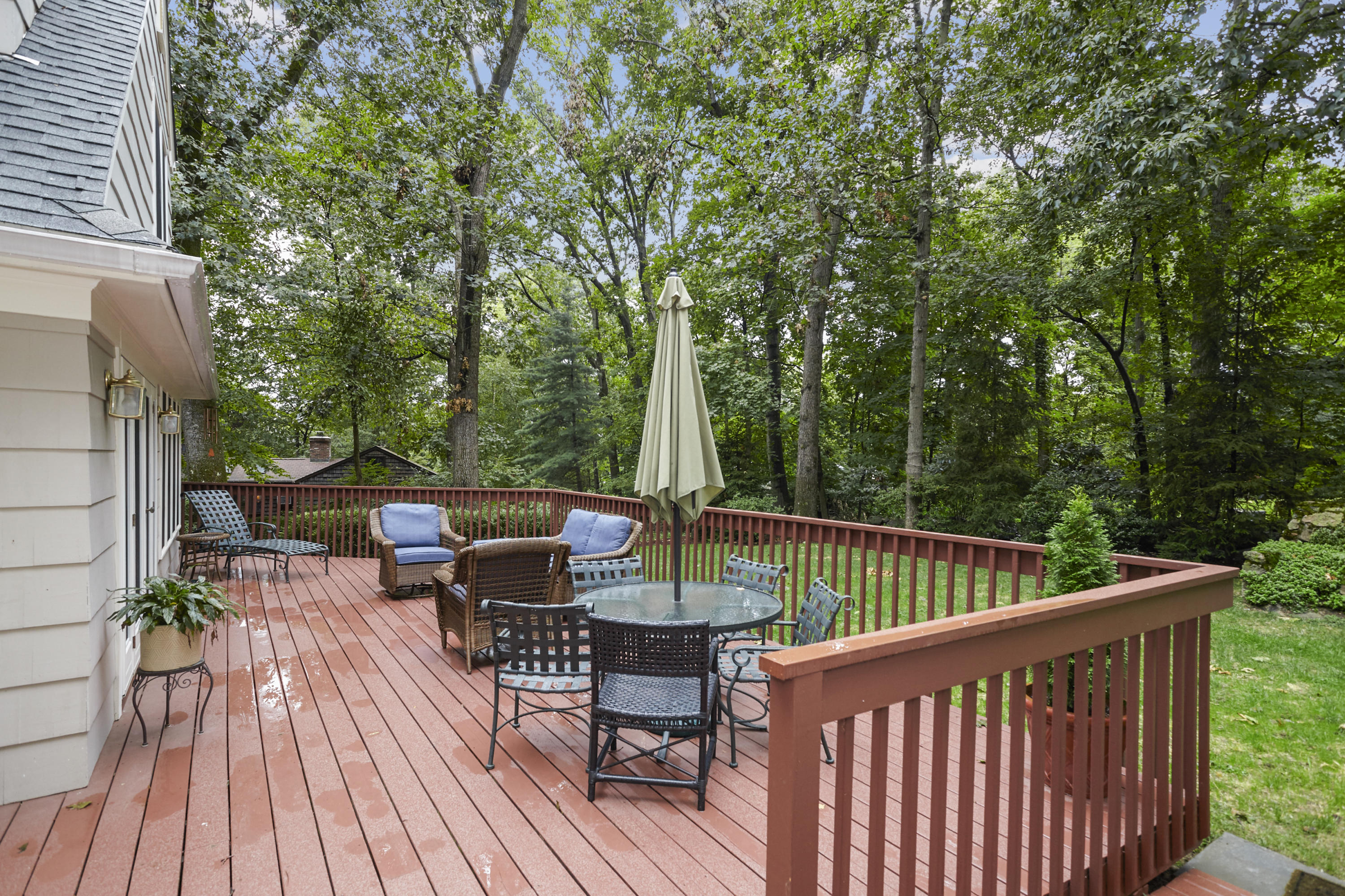 20 Homestead Road Darien, CT 06820 - Photo 40 of 48 a view of table and chair in the balcony