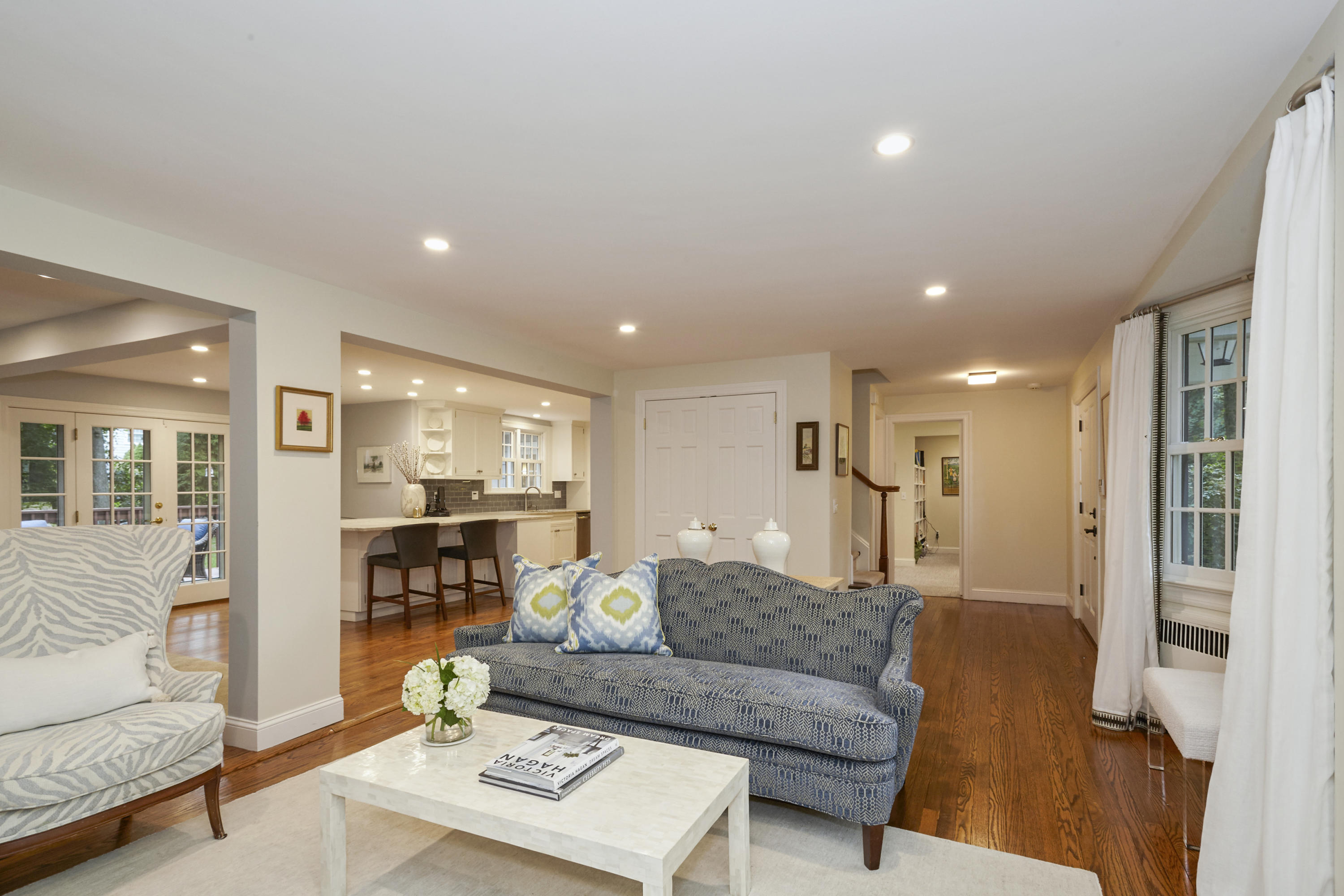 20 Homestead Road Darien, CT 06820 - Photo 9 of 48 a living room with furniture and a table