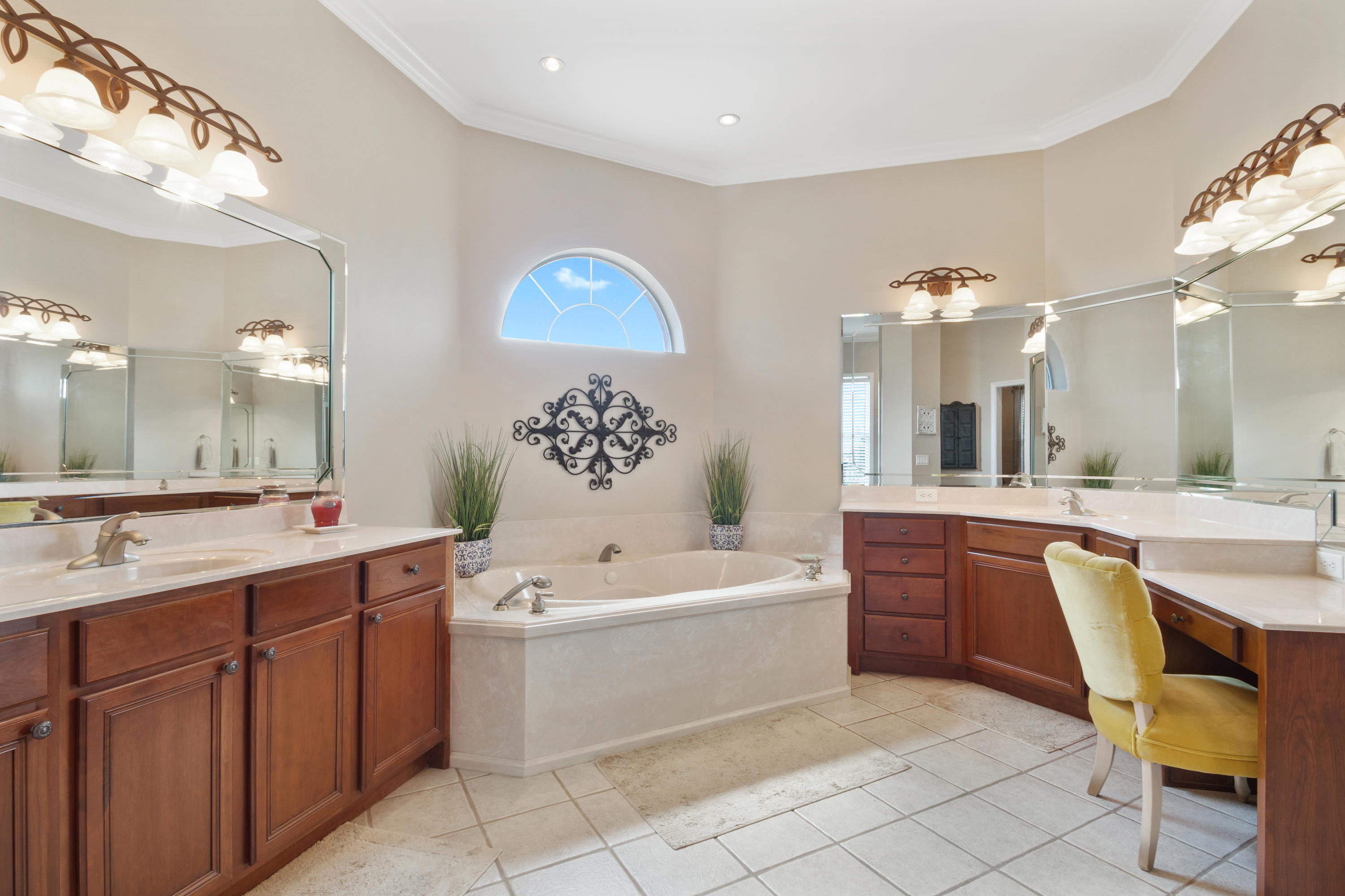 1498 Sky Ranch Lane Baker, FL 32531 - Photo 36 of 86 a large white bathroom with a sink mirror and a bathtub