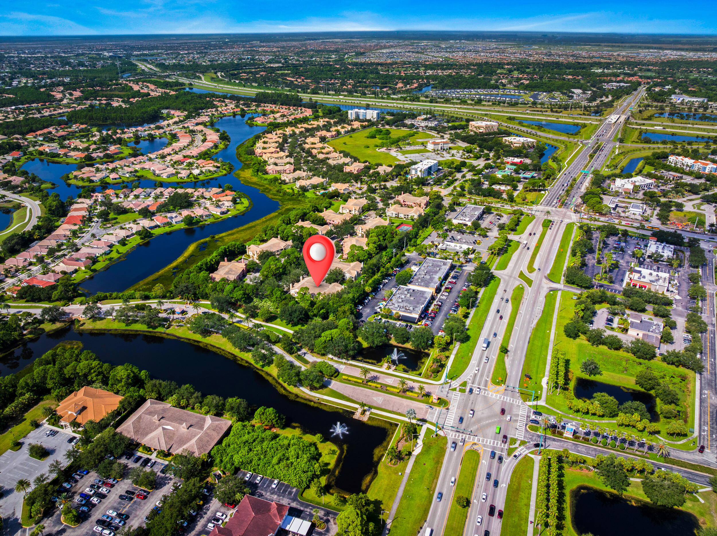 110 Southwest Peacock Boulevard, Unit 6102 Port St. Lucie, FL 34986 - Photo 33 of 40 an aerial view of a city