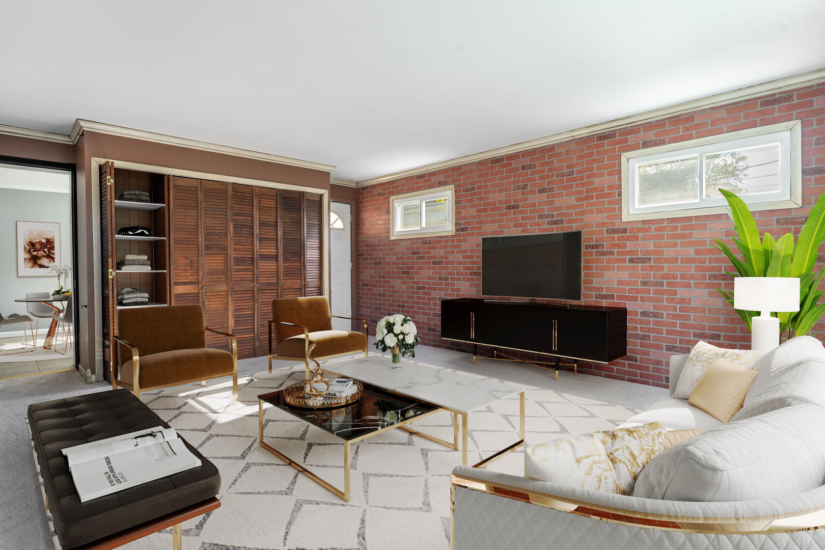 17816 Commercial Avenue Lansing, IL 60438 - Photo 14 of 17 a living room with furniture and a fireplace