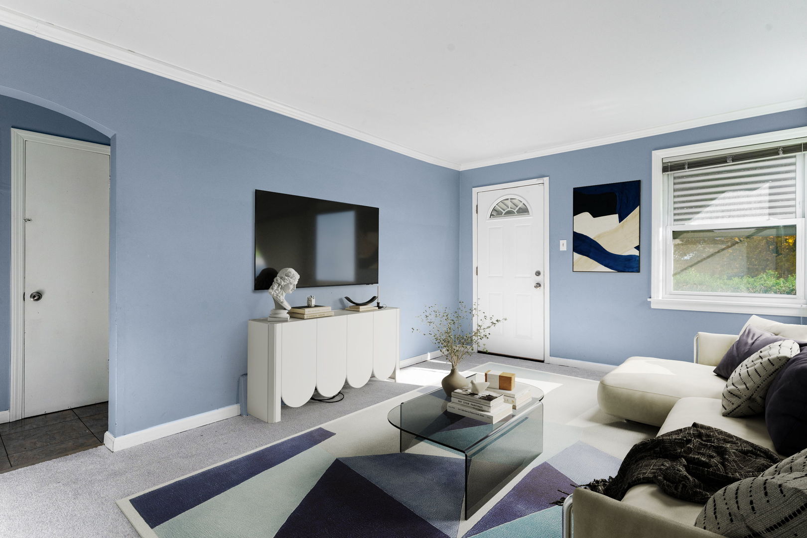 17816 Commercial Avenue Lansing, IL 60438 - Photo 3 of 17 a living room with furniture and a flat screen tv