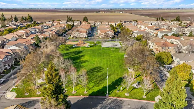 an aerial view of a city