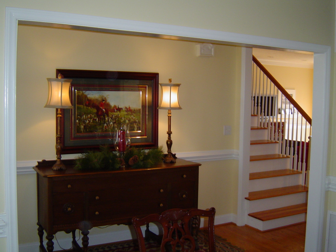 2275 Cotton Patch Road Gretna, VA 24557 - Photo 17 of 24 a view of a hallway with a livingroom and furniture