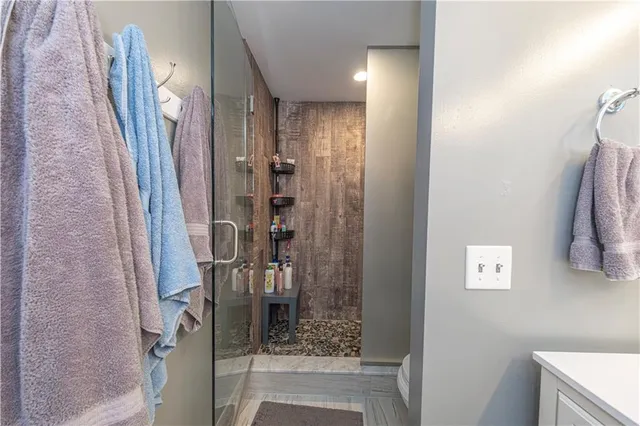 a view of a bathroom