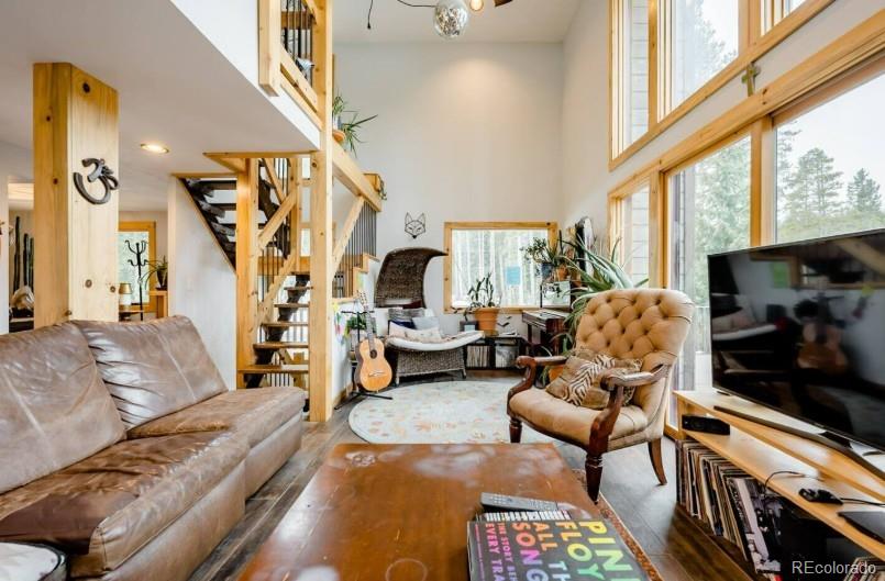 106 Protector Circle Breckenridge, CO 80424 - Photo 5 of 40 a living room with furniture a rug and a floor to ceiling window