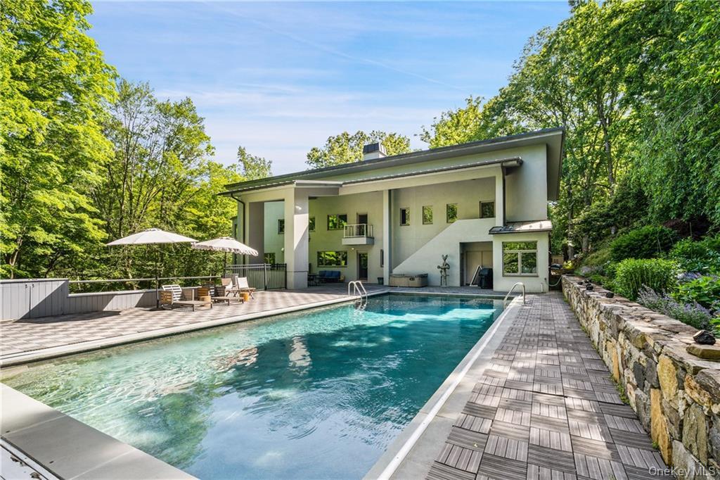 17 Fox Run Road Pound Ridge, NY 10576 - Photo 30 of 30 front view of a house with a yard