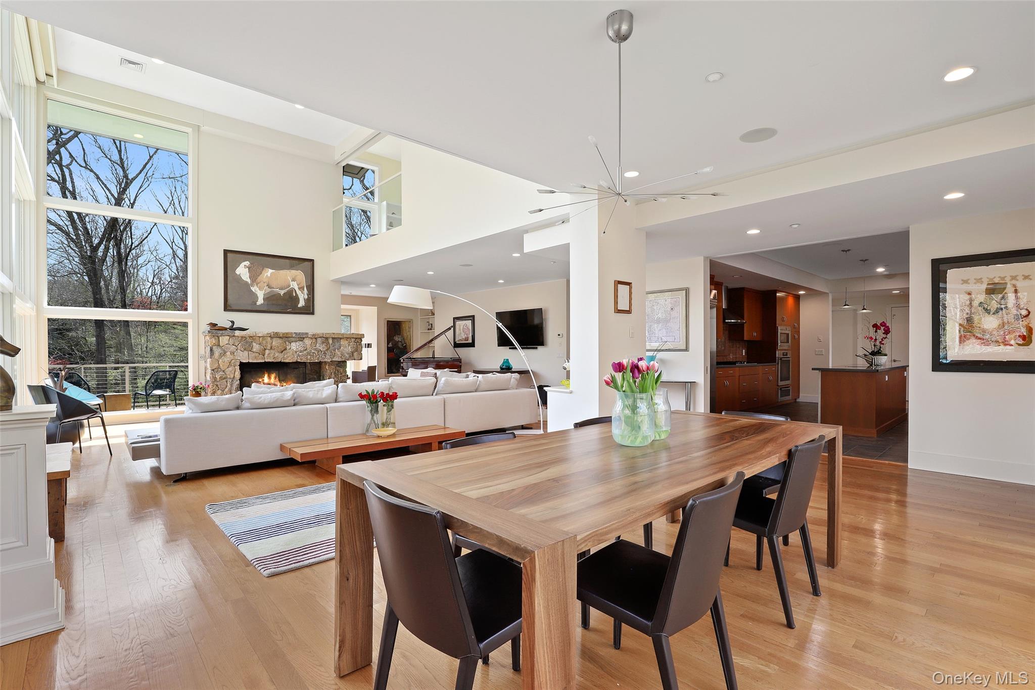 17 Fox Run Road Pound Ridge, NY 10576 - Photo 10 of 30 a view of a dining room with furniture and wooden floor