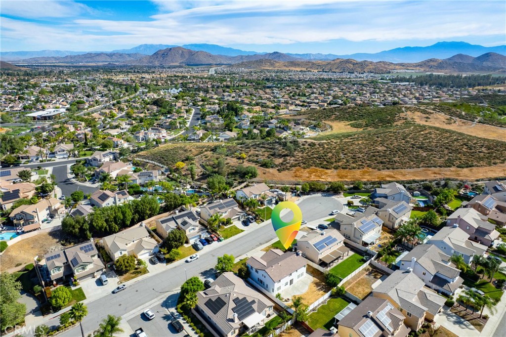 28799 First Star Court Menifee, CA 92584 - Photo 67 of 70 an aerial view of residential houses with outdoor space