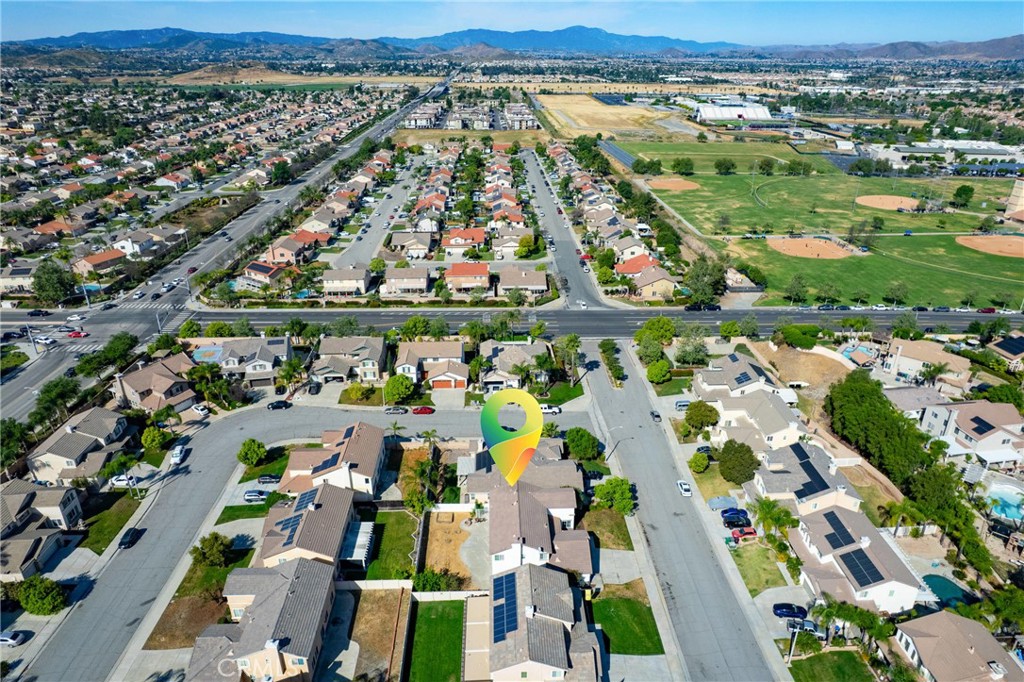 28799 First Star Court Menifee, CA 92584 - Photo 70 of 70 an aerial view of residential houses with outdoor space