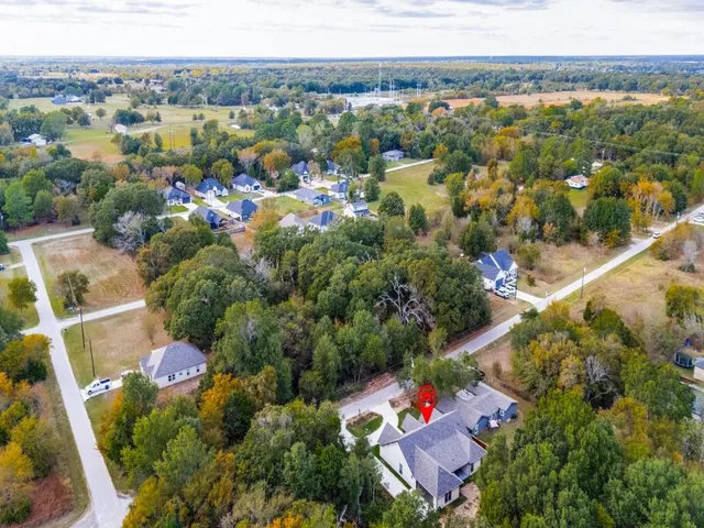 an aerial view of a city