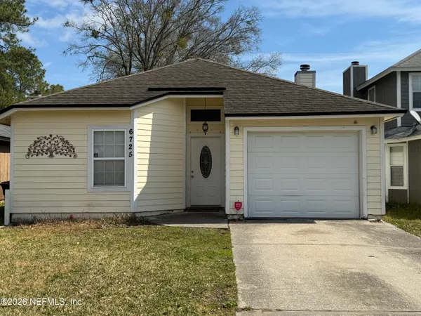 a front view of a house
