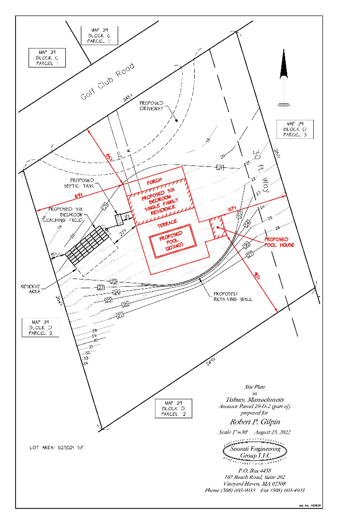 200 Golf Club Road Vineyard Haven, MA 02568 - Photo 5 of 15 Survey with site plan