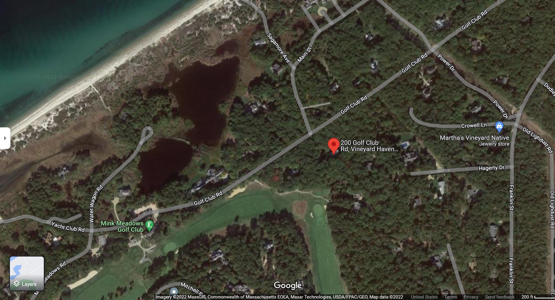 200 Golf Club Road Vineyard Haven, MA 02568 - Photo 7 of 15 Image shows North Shore beach, Mink Meadows Golf Course