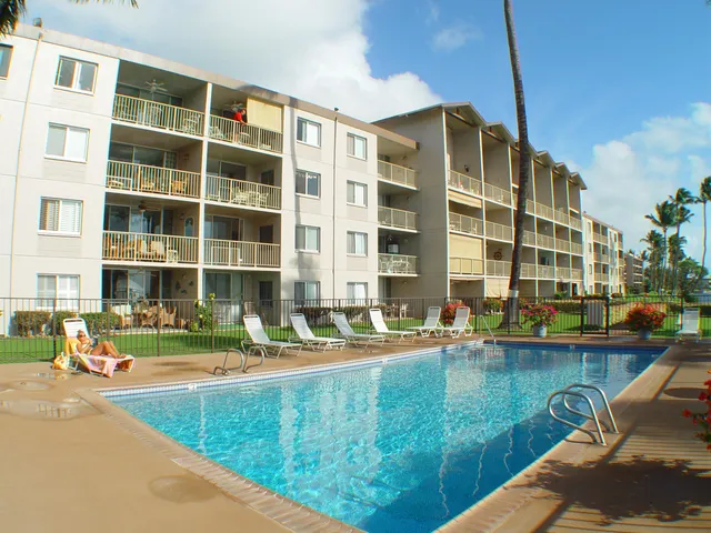 a front view of building with outdoor space