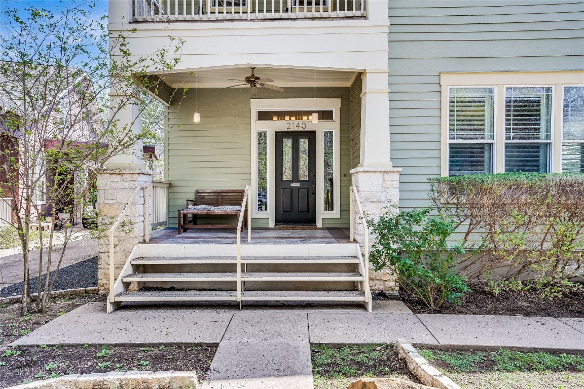a view of a house with a large windows