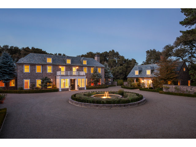 5070 Alpine Road Portola Valley, CA 94028 - Photo 1 of 15 a front view of a house with a garden and yard