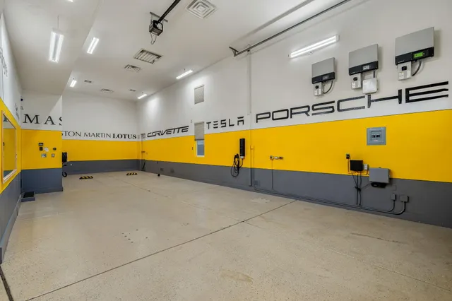 a view of an indoor swimming pool