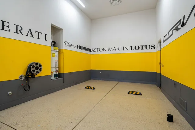 a view of an indoor swimming pool