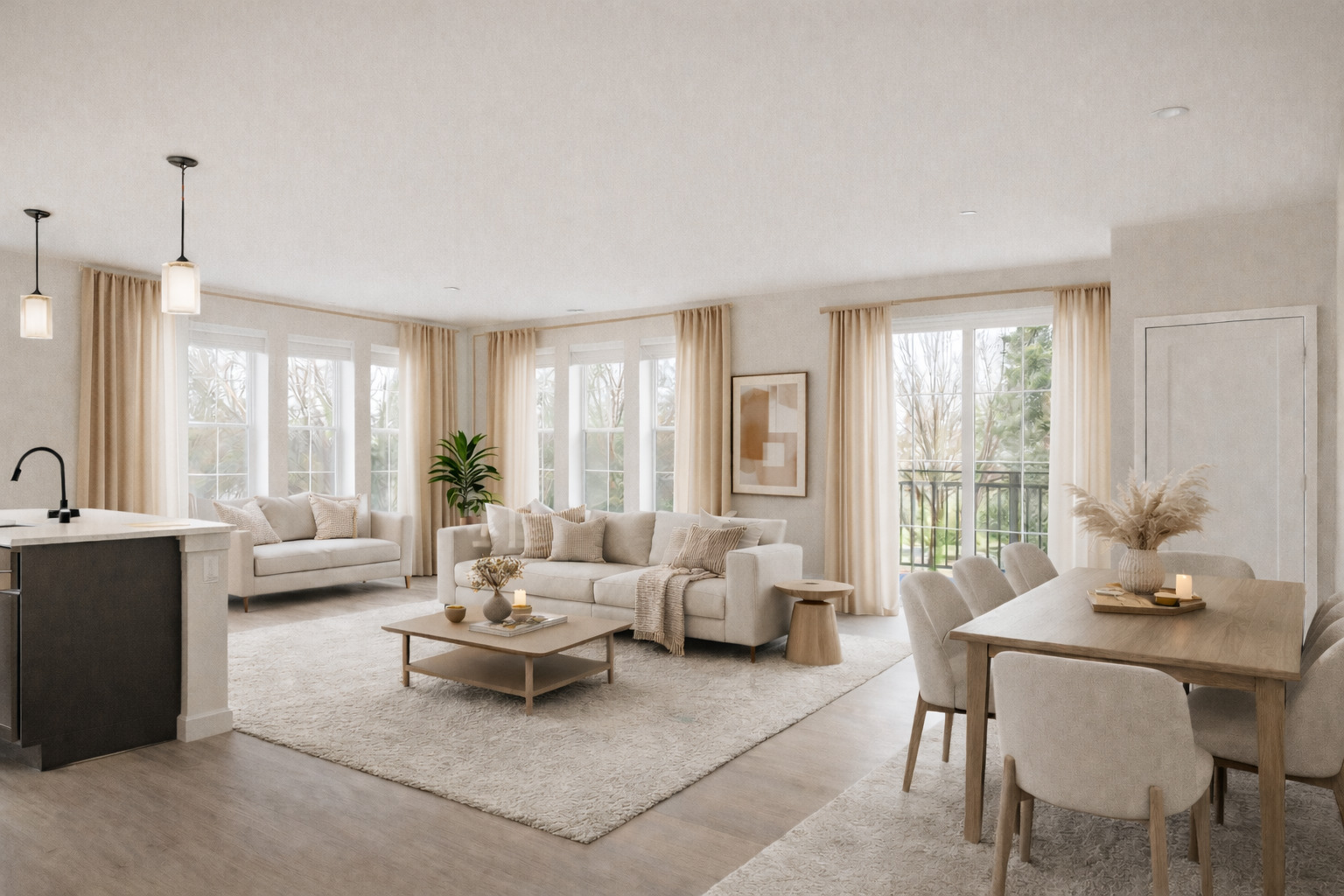 250 McHenry Road, Unit B2B3 Buffalo Grove, IL 60089 - Photo 12 of 33 a living room with furniture and a large window