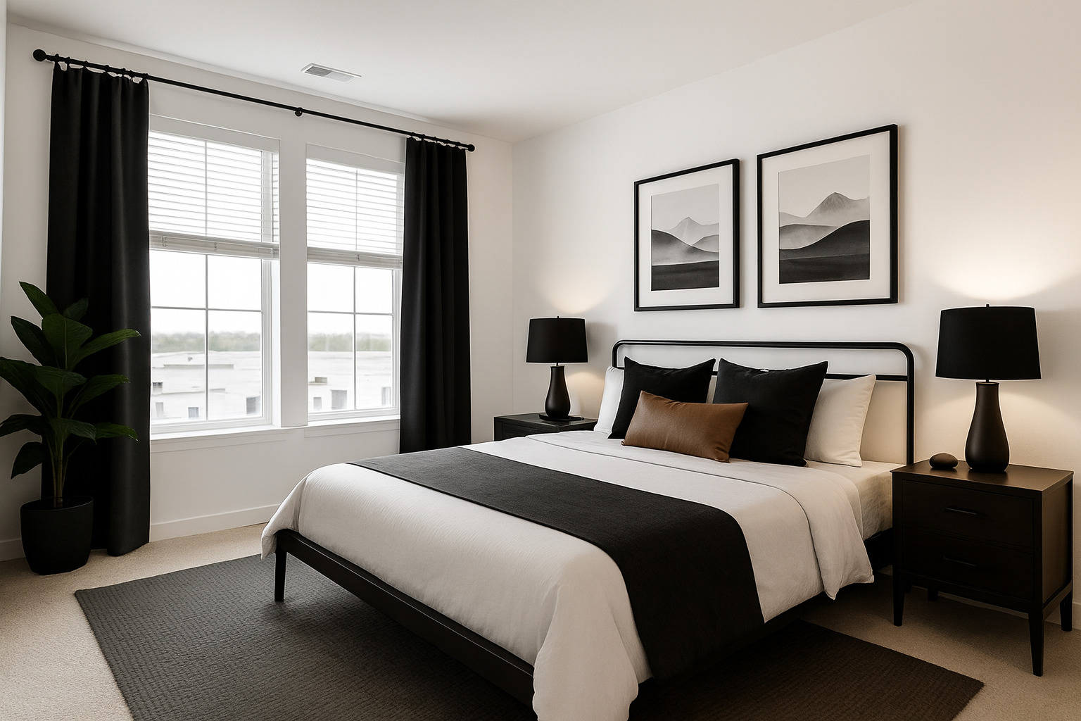 250 McHenry Road, Unit B2B3 Buffalo Grove, IL 60089 - Photo 6 of 33 a bedroom with bed and a window with outer view