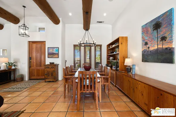 a house view with a seating space