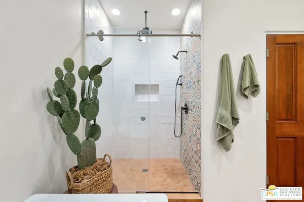 a view of city and mountain