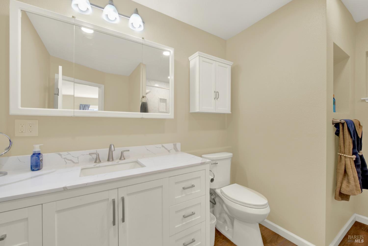 4851 Udell Road Vacaville, CA 95688 - Photo 22 of 65 a bathroom with a toilet sink and mirror