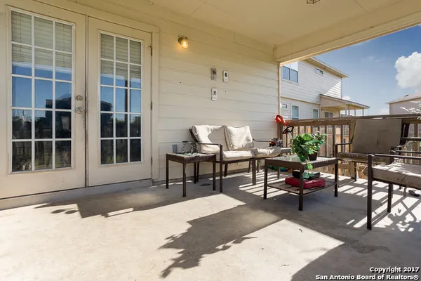 a outdoor space with lots of tables and chairs