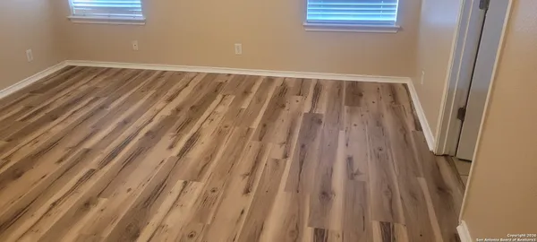 a view of wooden floor