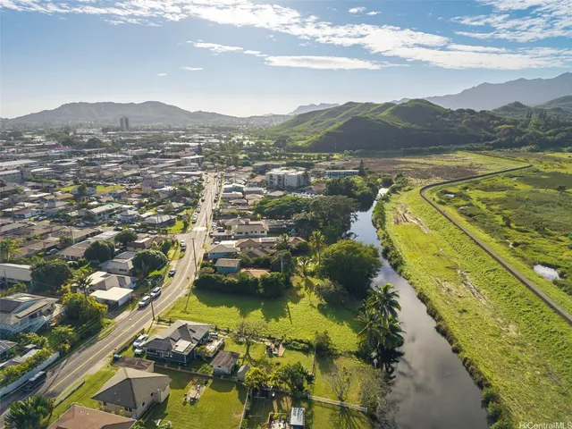 an aerial view of a city