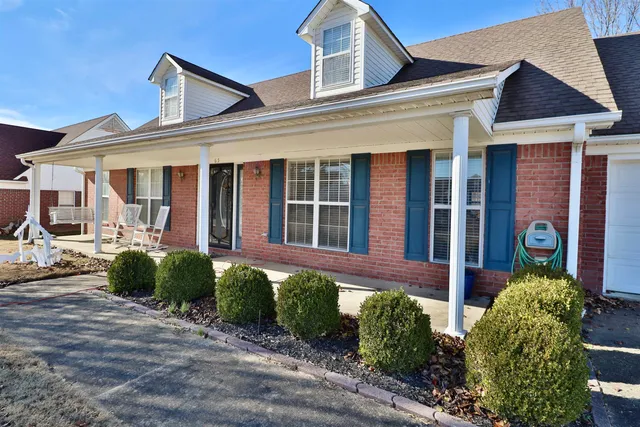 a front view of a house
