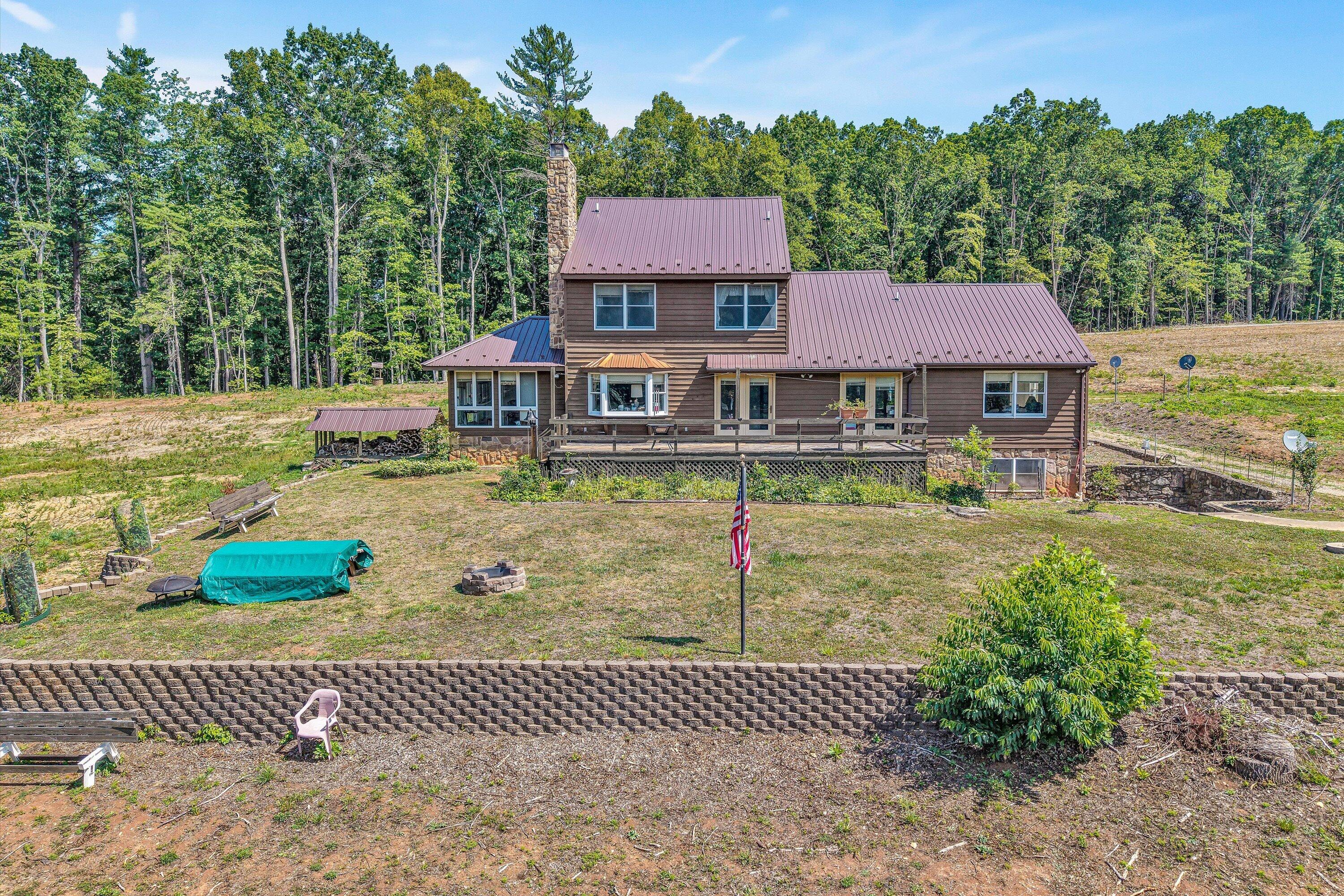 570 Mirey Branch Road Boones Mill, VA 24065 - Photo 4 of 43 Rear of Home