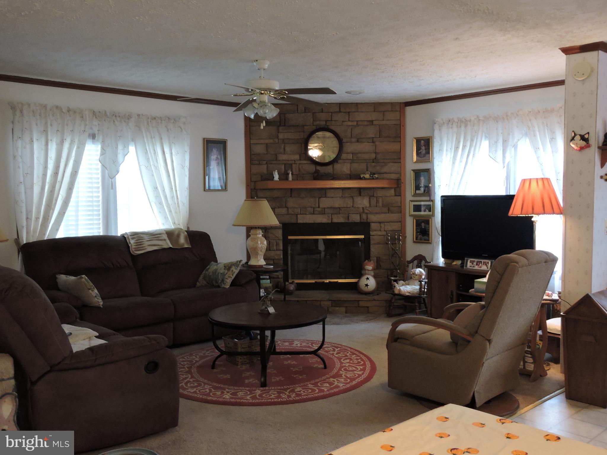 36340 Columbia Road Delmar, DE 19940 - Photo 16 of 40 Family room w/ corner stone Wood burning FP