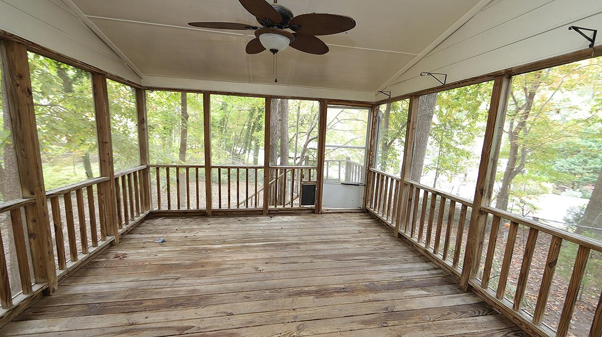7300 Mill Ridge Road Raleigh, NC 27613 - Photo 15 of 26 Fantastic screened in porch with commanding view of wooded backyard. Screened in Porch