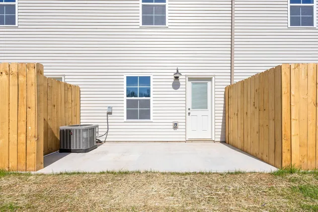 a backyard of a house