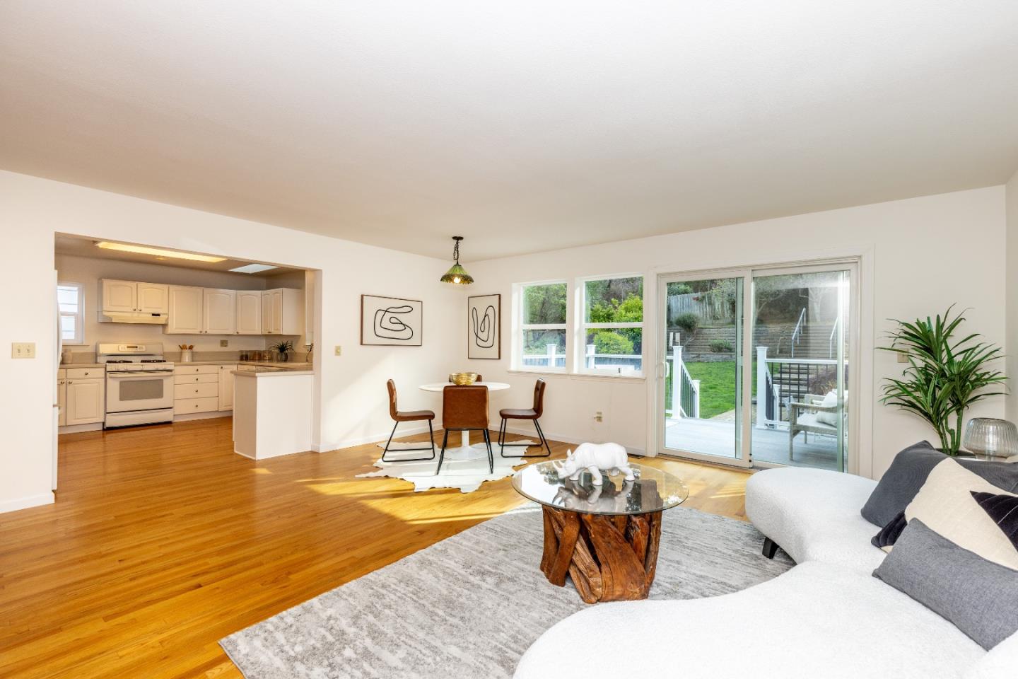 1415 Grand Avenue Pacifica, CA 94044 - Photo 18 of 47 a living room with fireplace furniture and floor to ceiling windows